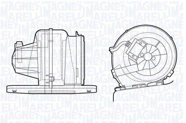 MAGNETI MARELLI Sisätilapuhallin 069412709010